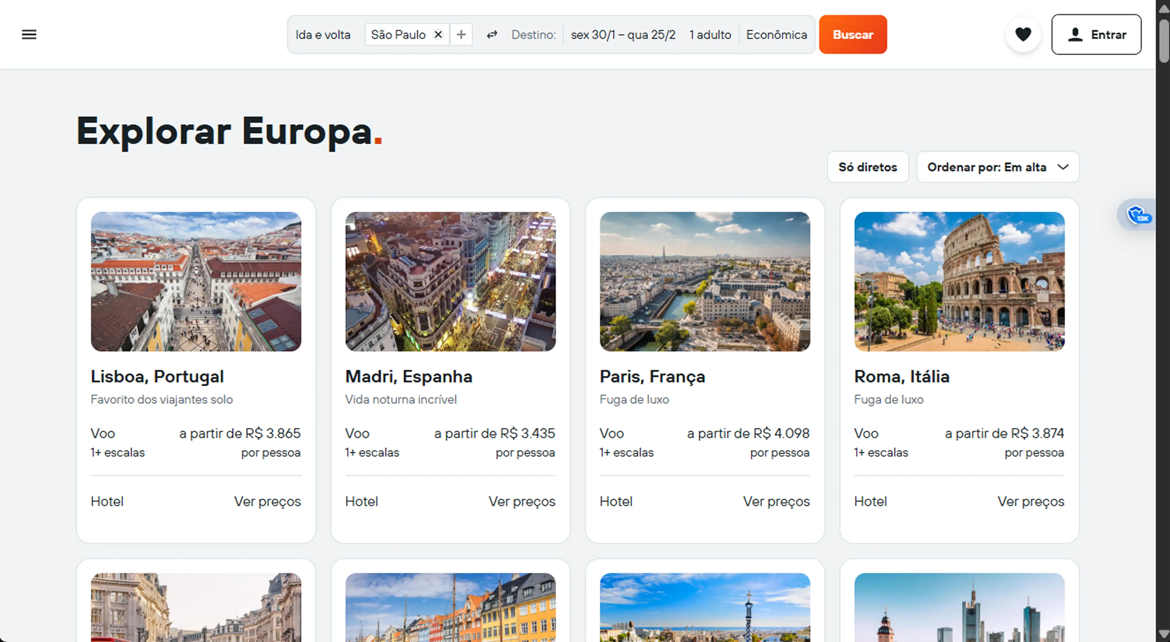 Passagem tarifada em buscadores genéricos - 2